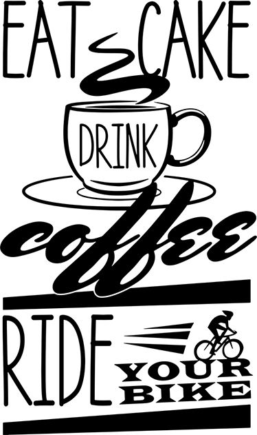 Poster ciclismo vinilo decorativo café ciclismo - TenVinilo