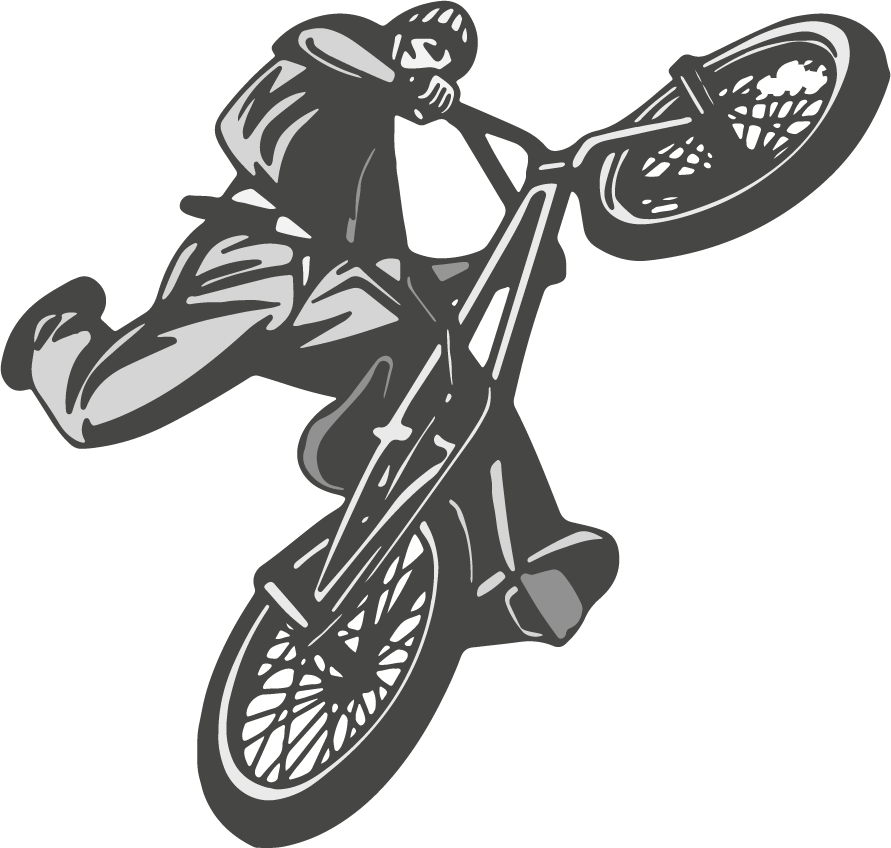 Poster ciclismo vinilo juvenil bicicleta bmx - TenVinilo