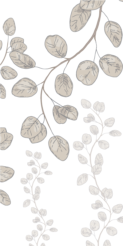 Poster plantas hojas jóvenes estilo provenzal - TenVinilo