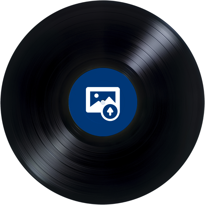 Poster musicales adhesivos discos de vinilo personalizados - TenVinilo