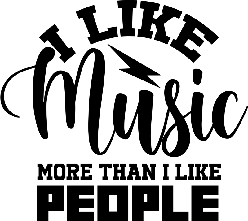 Poster musicales me gusta más la música que la gente - TenVinilo