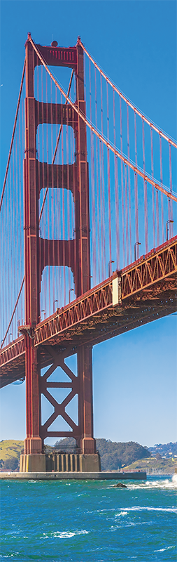 Poster paisaje nevera golden state - TenVinilo