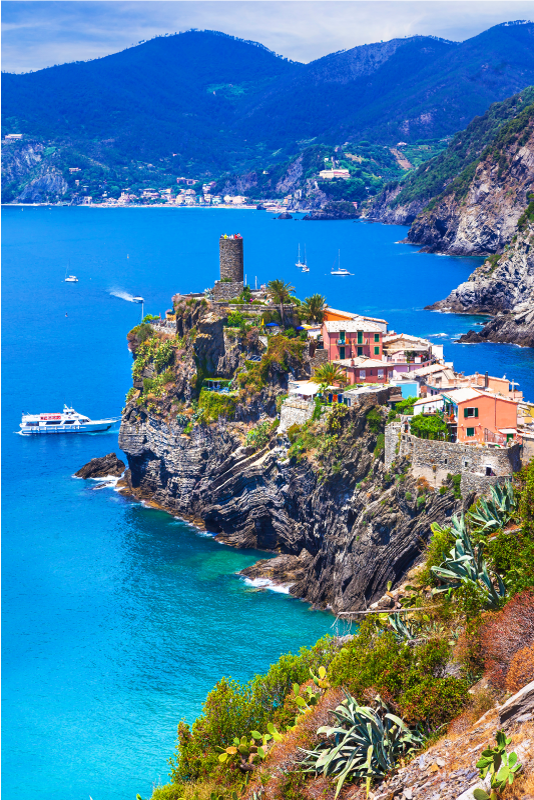 Poster paisaje realista italiano cinque terre - TenVinilo