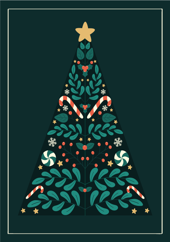 Poster navidad Árbol de navidad - TenVinilo