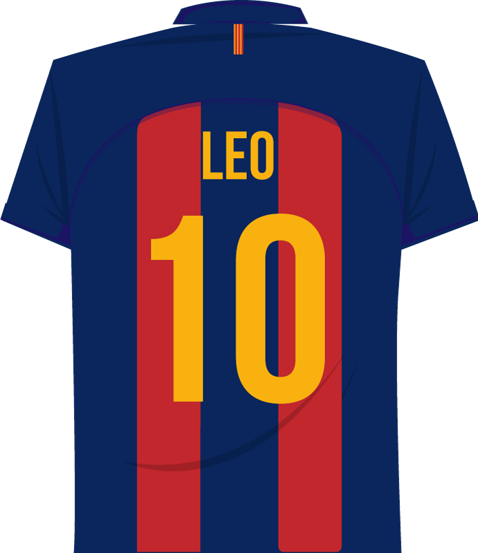 Poster fútbol messi vinilo decorativo - TenVinilo