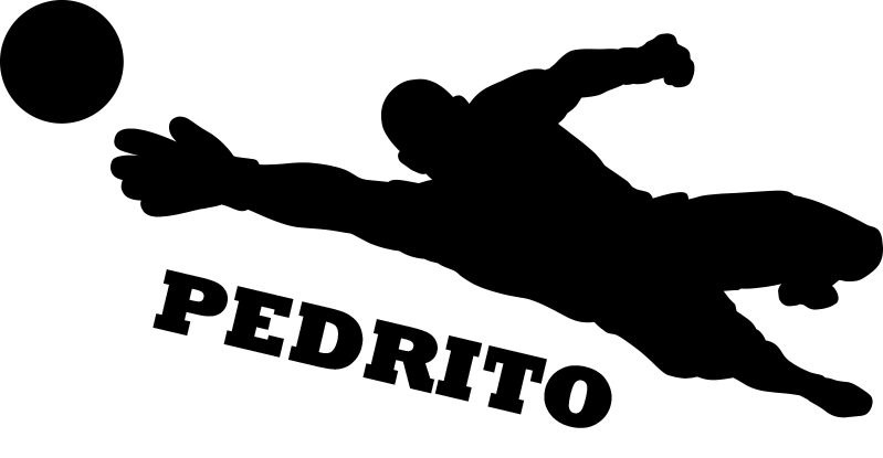 Poster fútbol portero de vinilo personalizable - TenVinilo