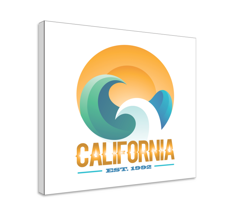 Cuadro de marineros emblema del surf de california - TenVinilo