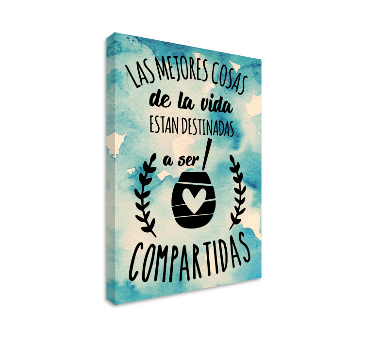 Cuadro boda Las mejores cosas de la vida - TenVinilo