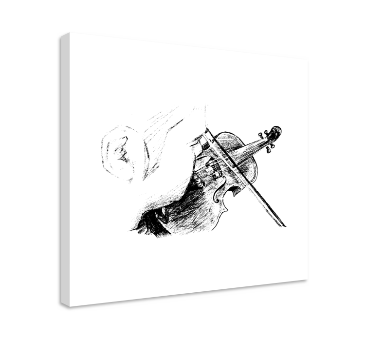 Cuadro musical Músico clásico toca el violín - TenVinilo