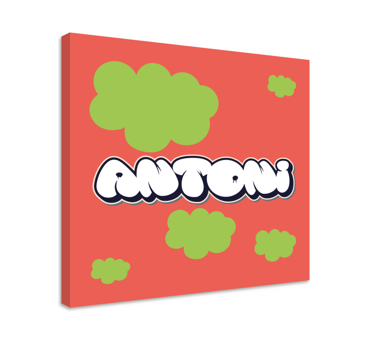 Cuadro abecedario estilo tipográfico divertido - TenVinilo