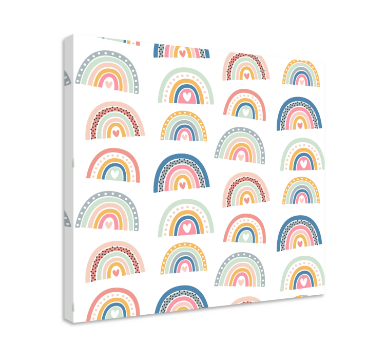 Cuadro infantil Coloridos arcoiris minimalistas - TenVinilo
