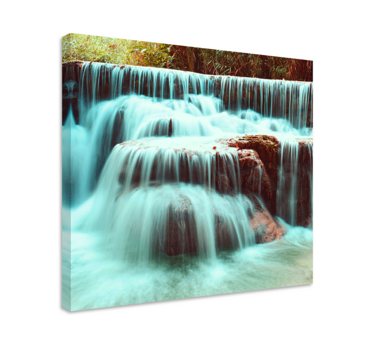 Cuadro paisajes Cascada azul claro - TenVinilo