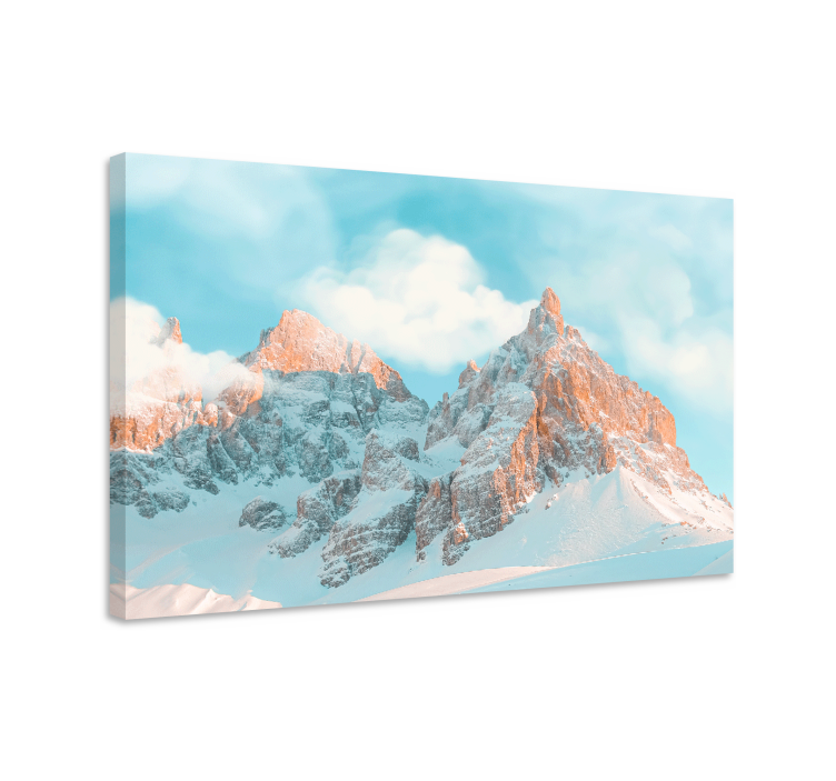 Cuadro paisajes picos montañosos majestuosos - TenVinilo