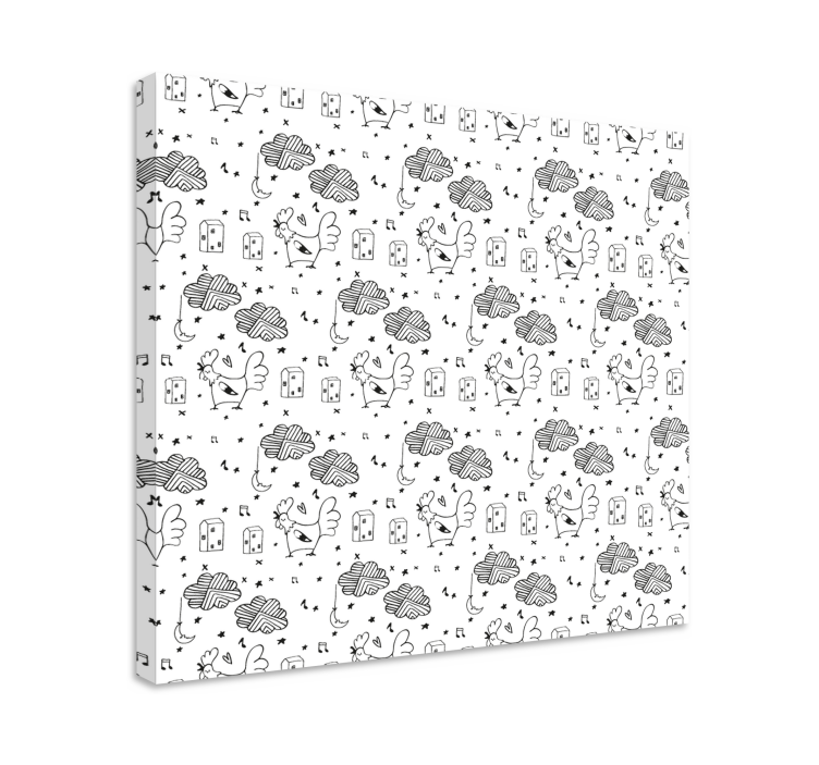 Cuadro animales amigos emplumados encantadores - TenVinilo