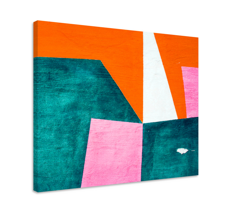 Cuadro geométrico Mosaico pintado a mano - TenVinilo