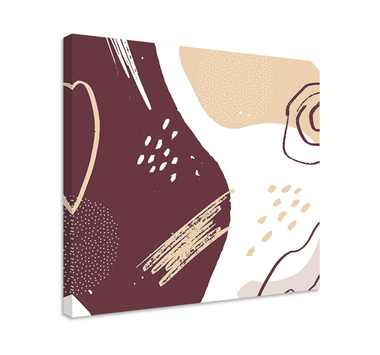 Cuadro moderno composición de formas abstractas - TenVinilo