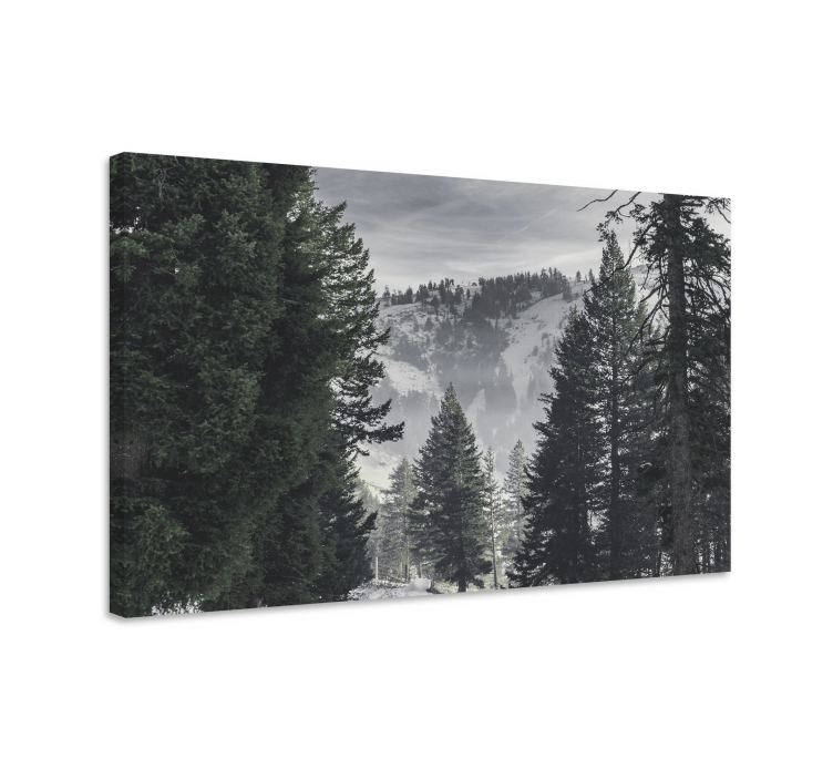 Cuadro paisajes escena de montañas majestuosas - TenVinilo