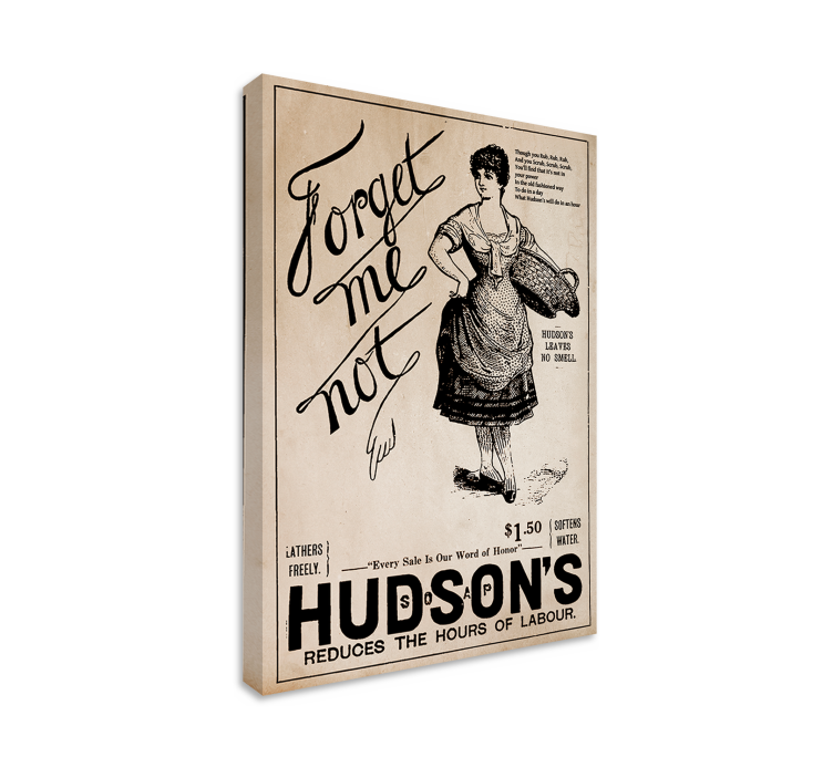 Cuadro vintage Cartel publicitario de la vendimia - TenVinilo