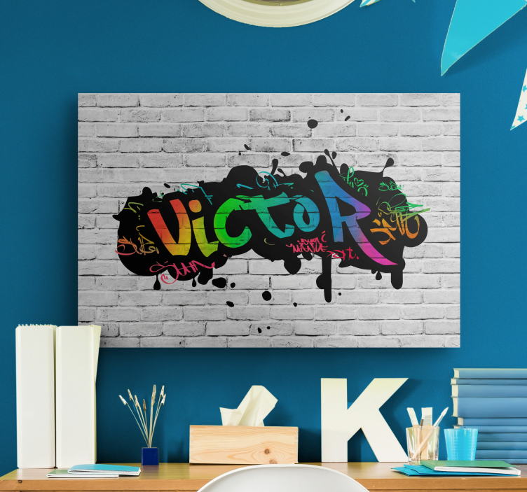 Cuadro para dormitorio nombre personalizadoNombre personalizado - TenVinilo