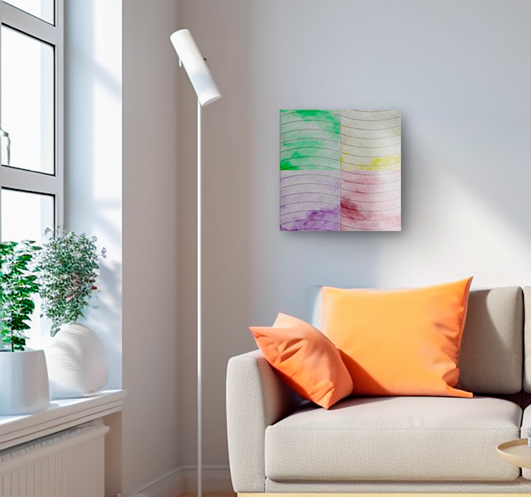 Cuadro para salón azulejos de las Ramblas - TenVinilo