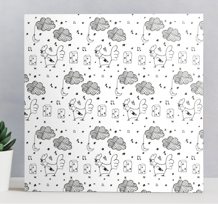 Cuadro animales amigos emplumados encantadores - TenVinilo