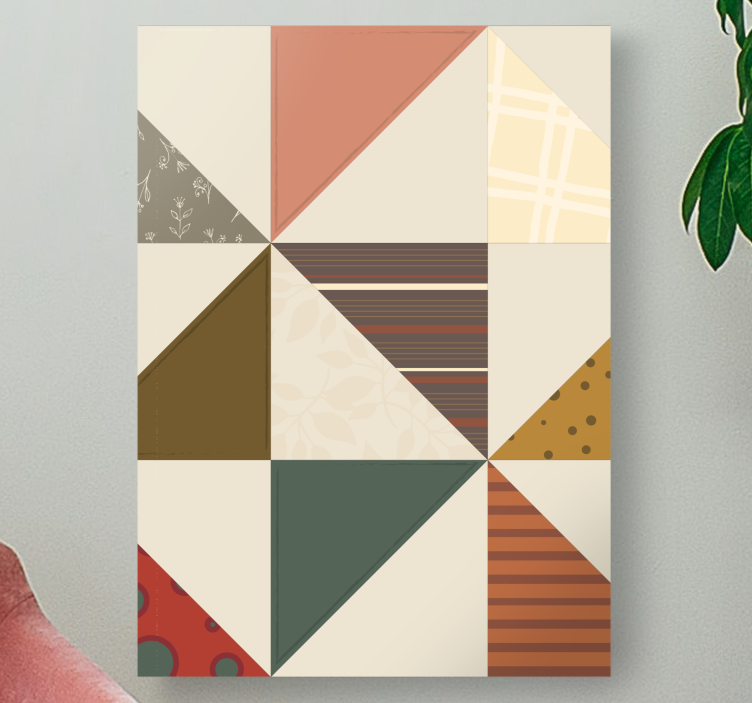 Cuadro buda mosaico geométrico - TenVinilo