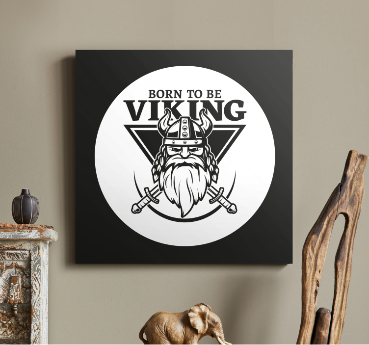Cuadro personajes emblema del guerrero vikingo - TenVinilo