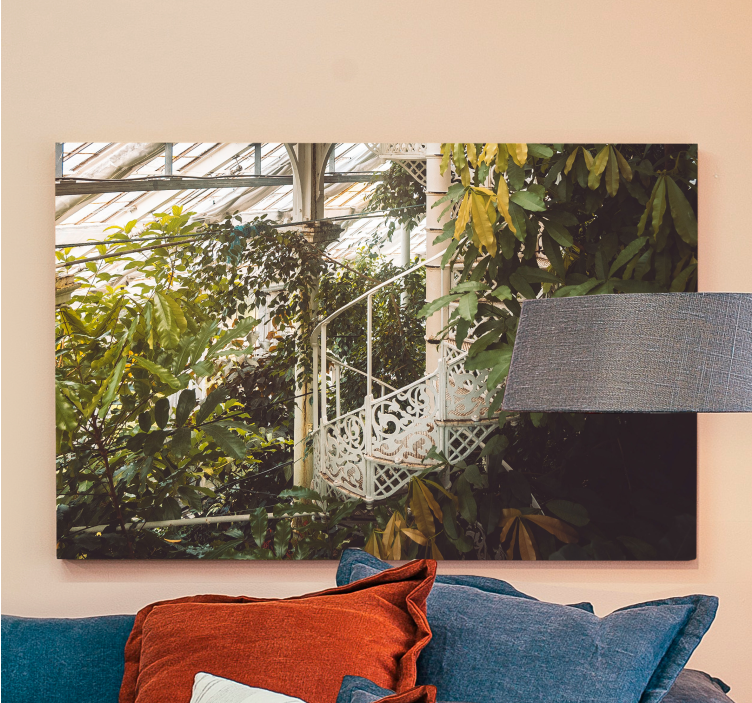 Cuadro de flores composición de vegetación exuberante - TenVinilo