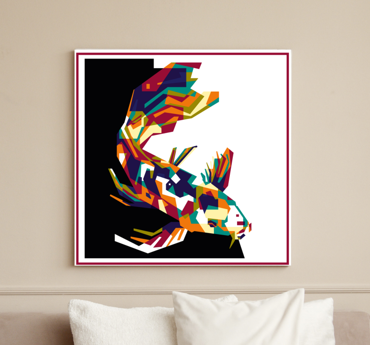 Cuadro peces Pez moderno multicolor - TenVinilo