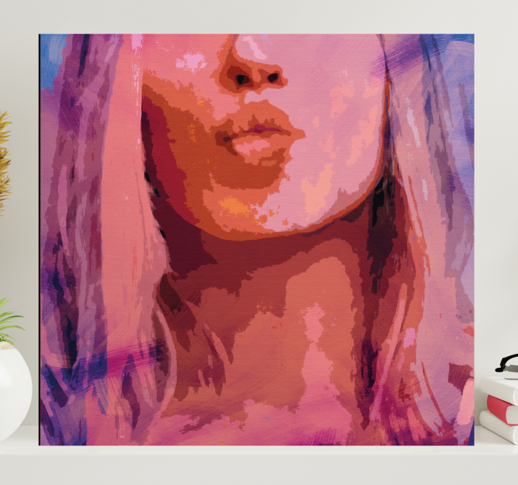 Cuadro moderno Detalle de labios de mujer - TenVinilo