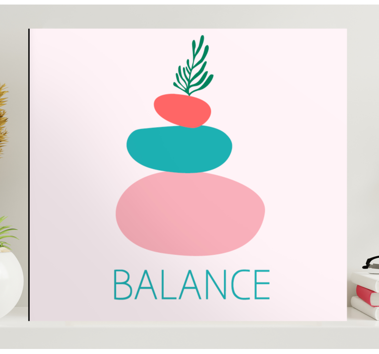 Cuadro nórdico Equilibrio minimalista - TenVinilo