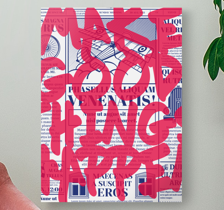 Cuadro frase haz cosas buenas - TenVinilo