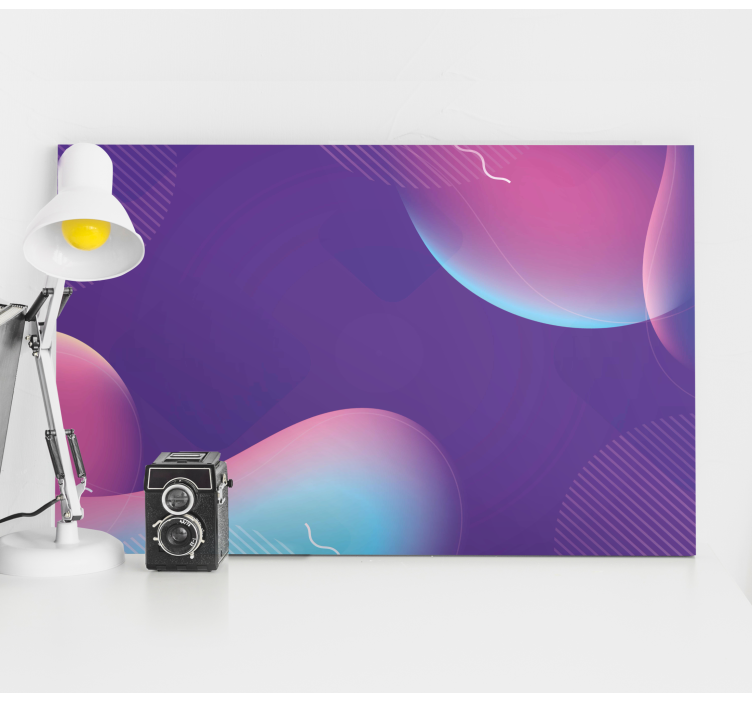 Cuadro moderno formas fluidas abstractas - TenVinilo