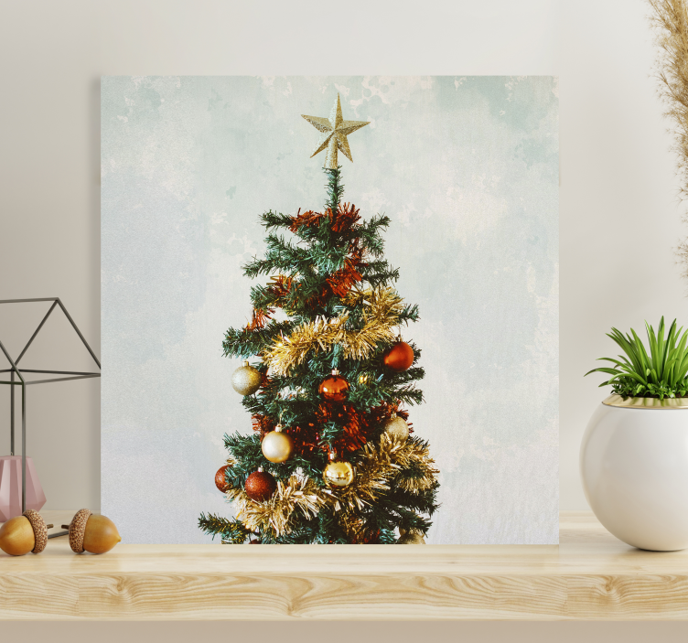 Cuadro de navidad árbol de navidad - TenVinilo