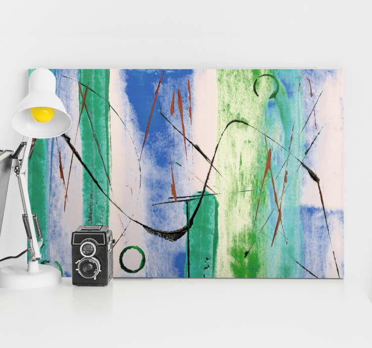 Cuadro para oficina Efecto de pintura arte contemporáneo - TenVinilo