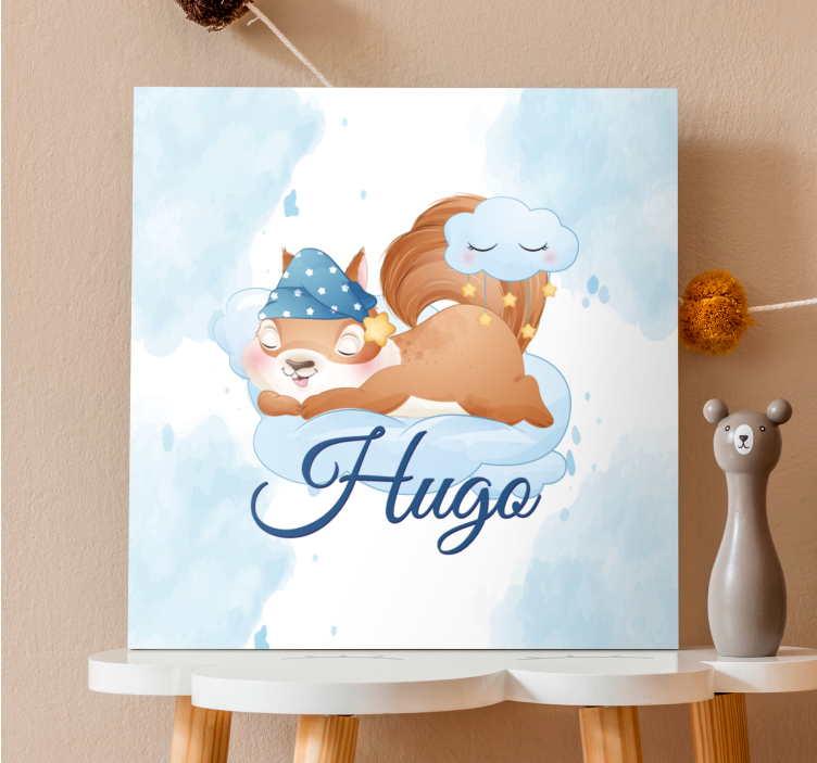 Persiana enrollable animales ardilla soñando tiernamente - TenVinilo