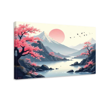 Cuadro paisajes paisaje japonés - TenVinilo