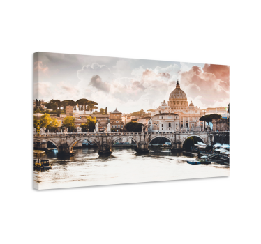 Cuadro de ciudades La ciudad del vaticano en el corazón de roma - TenVinilo
