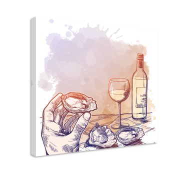 Cuadro de bodegones Bodegones moderno copas de vino - TenVinilo