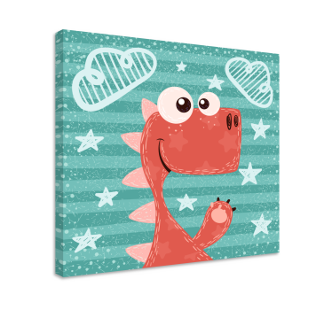 Pinturas de dinosaurios animados y felices - TenVinilo