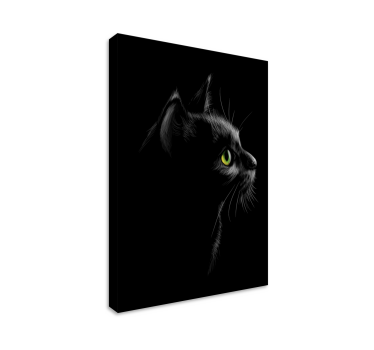 Cuadro gato Negro - TenVinilo