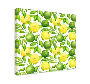 Cuadro frutas de limones y limas - TenVinilo