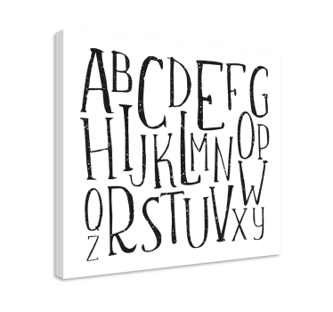 Cuadro de abecedario Letras del alfabeto - TenVinilo