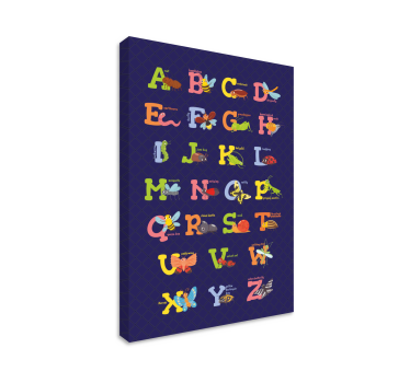 Cuadro de abecedario Alfabeto inglés - TenVinilo