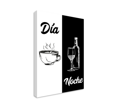 Cuadro cocina Divertida cocina en blanco y negro - TenVinilo