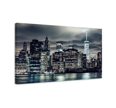 Cuadro de ciudades Nueva york de noche - TenVinilo