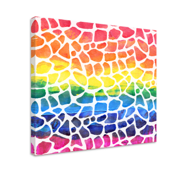 Cuadro bodegones arreglo mosaico vibrante - TenVinilo