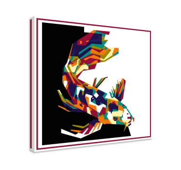 Cuadro de peces Pez moderno multicolor - TenVinilo