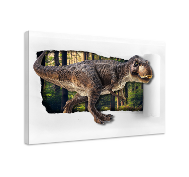 Cuadro de dinosaurios Dinosaurio 3d - TenVinilo