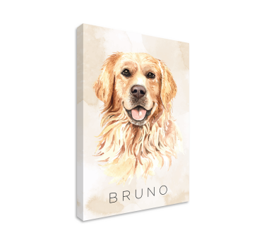 Cuadro de perro Perro dorado - TenVinilo